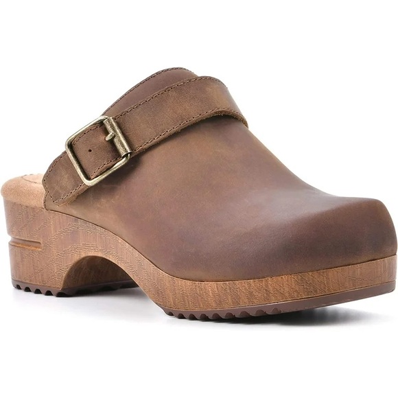 White Mountain Shoes Being Leather Clog comfy summer spring classic casual style - Picture 1 of 10